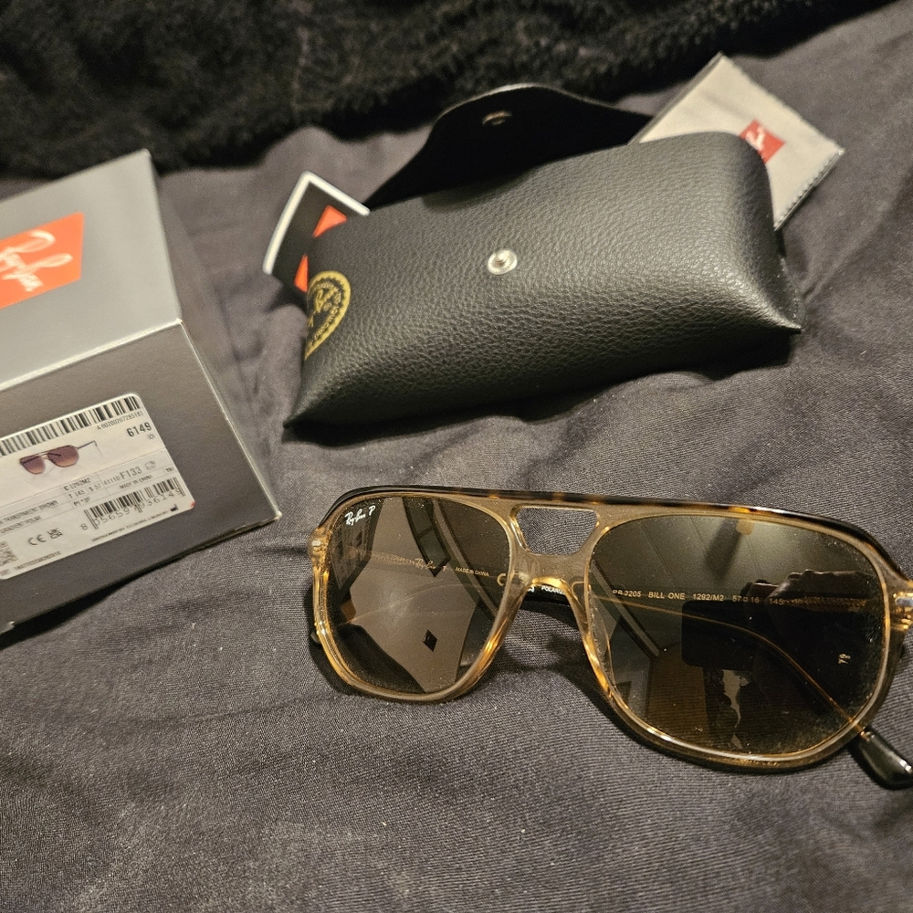 Ray Bans women's Bill One BRAND NEW never worn polarized Havana brown